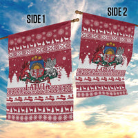 Latvia Christmas Garden Flag Priecigus Ziemassvetkus - Wonder Print Shop