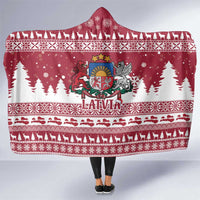 Latvia Christmas Hooded Blanket Priecigus Ziemassvetkus - Wonder Print Shop