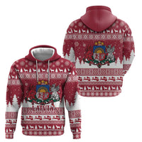 Latvia Christmas Hoodie Priecigus Ziemassvetkus - Wonder Print Shop