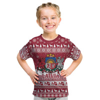 Latvia Christmas Kid T Shirt Priecigus Ziemassvetkus - Wonder Print Shop