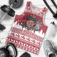 Latvia Christmas Men Tank Top Priecigus Ziemassvetkus - Wonder Print Shop