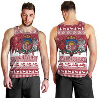 Latvia Christmas Men Tank Top Priecigus Ziemassvetkus - Wonder Print Shop