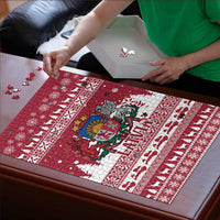Latvia Christmas Puzzle Priecigus Ziemassvetkus - Wonder Print Shop