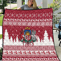 Latvia Christmas Quilt Priecigus Ziemassvetkus - Wonder Print Shop