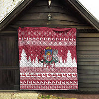 Latvia Christmas Quilt Priecigus Ziemassvetkus - Wonder Print Shop