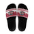 Latvia Christmas Slide Sandals Priecigus Ziemassvetkus - Wonder Print Shop