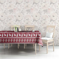 Latvia Christmas Tablecloth Priecigus Ziemassvetkus - Wonder Print Shop