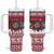 Latvia Christmas Tumbler With Handle Priecigus Ziemassvetkus - Wonder Print Shop