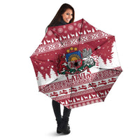 Latvia Christmas Umbrella Priecigus Ziemassvetkus - Wonder Print Shop