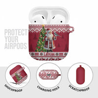 Latvia Christmas AirPods Case Ziemassvetku Vecitis Christmas Pattern - Wonder Print Shop