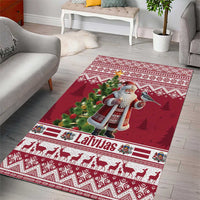 Latvia Christmas Area Rug Ziemassvetku Vecitis Christmas Pattern - Wonder Print Shop
