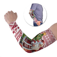 Latvia Christmas Arm Sleeves Ziemassvetku Vecitis Christmas Pattern - Wonder Print Shop