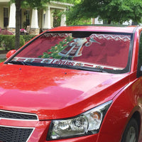 Latvia Christmas Auto Sun Shade Ziemassvetku Vecitis Christmas Pattern - Wonder Print Shop