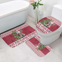 Latvia Christmas Bathroom Set Ziemassvetku Vecitis Christmas Pattern - Wonder Print Shop