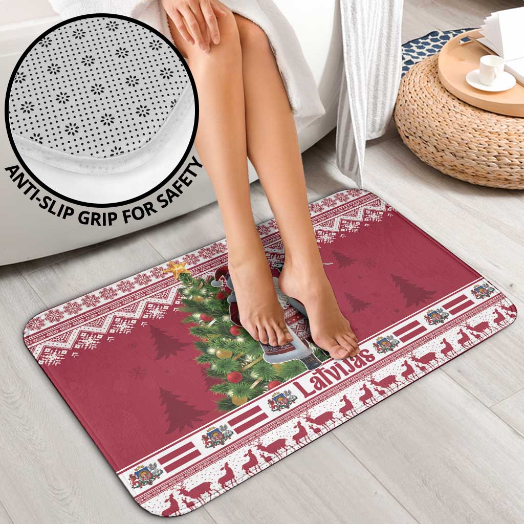 Latvia Christmas Bathroom Set Ziemassvetku Vecitis Christmas Pattern - Wonder Print Shop
