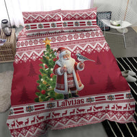 Latvia Christmas Bedding Set Ziemassvetku Vecitis Christmas Pattern - Wonder Print Shop