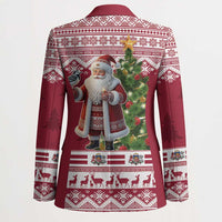 Latvia Christmas Blazer Ziemassvetku Vecitis Christmas Pattern - Wonder Print Shop