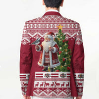 Latvia Christmas Blazer Ziemassvetku Vecitis Christmas Pattern - Wonder Print Shop