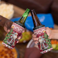 Latvia Christmas 4 in 1 Can Cooler Tumbler Ziemassvetku Vecitis Christmas Pattern - Wonder Print Shop