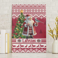 Latvia Christmas Canvas Wall Art Ziemassvetku Vecitis Christmas Pattern - Wonder Print Shop