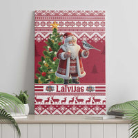 Latvia Christmas Canvas Wall Art Ziemassvetku Vecitis Christmas Pattern - Wonder Print Shop