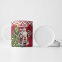Latvia Christmas Ceramic Mug Ziemassvetku Vecitis Christmas Pattern - Wonder Print Shop