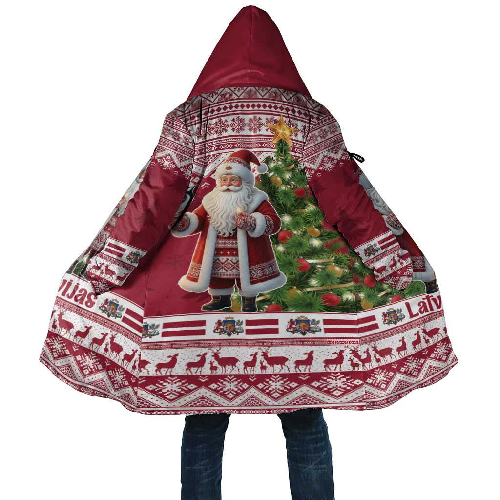 Latvia Christmas Cloak Ziemassvetku Vecitis Christmas Pattern - Wonder Print Shop