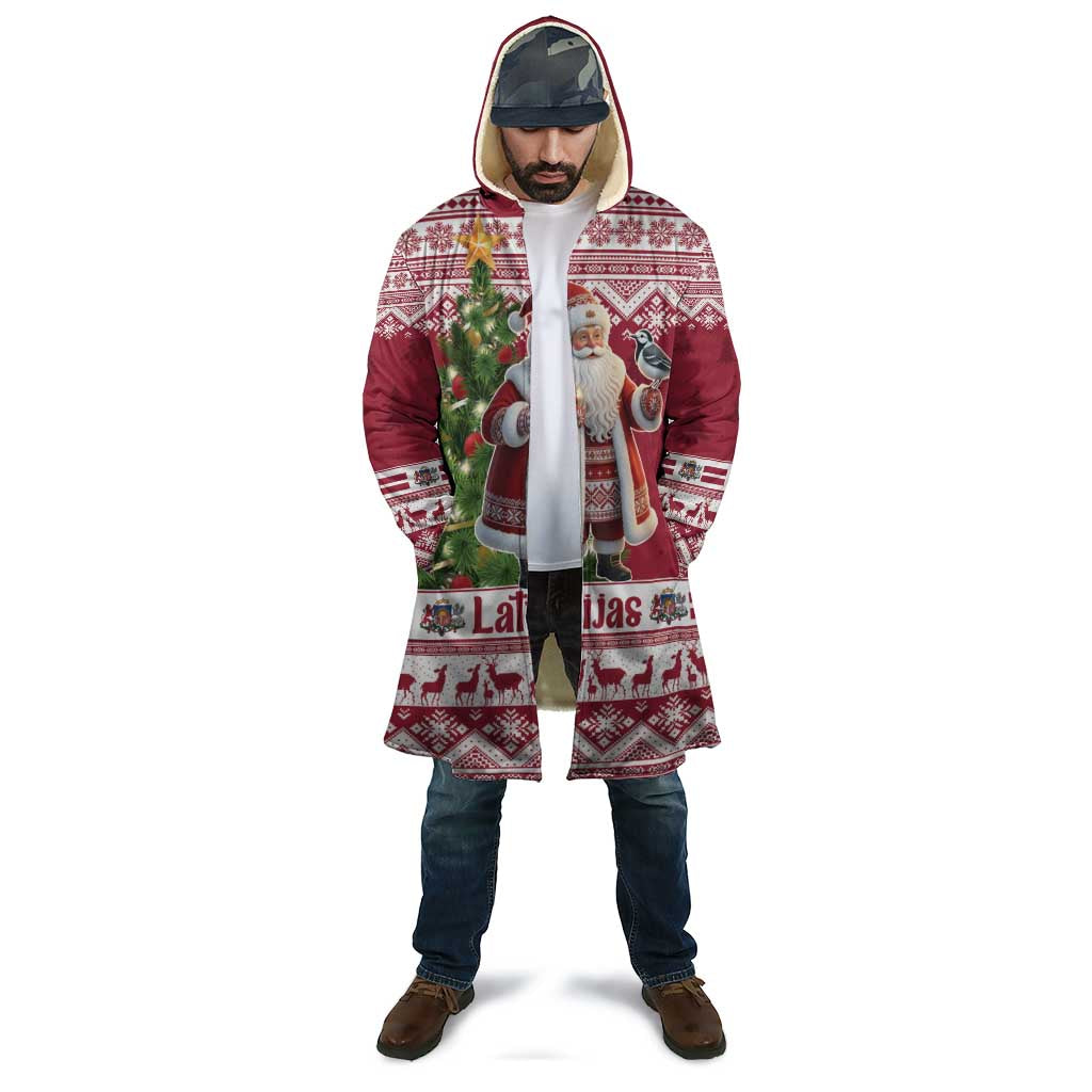 Latvia Christmas Cloak Ziemassvetku Vecitis Christmas Pattern - Wonder Print Shop