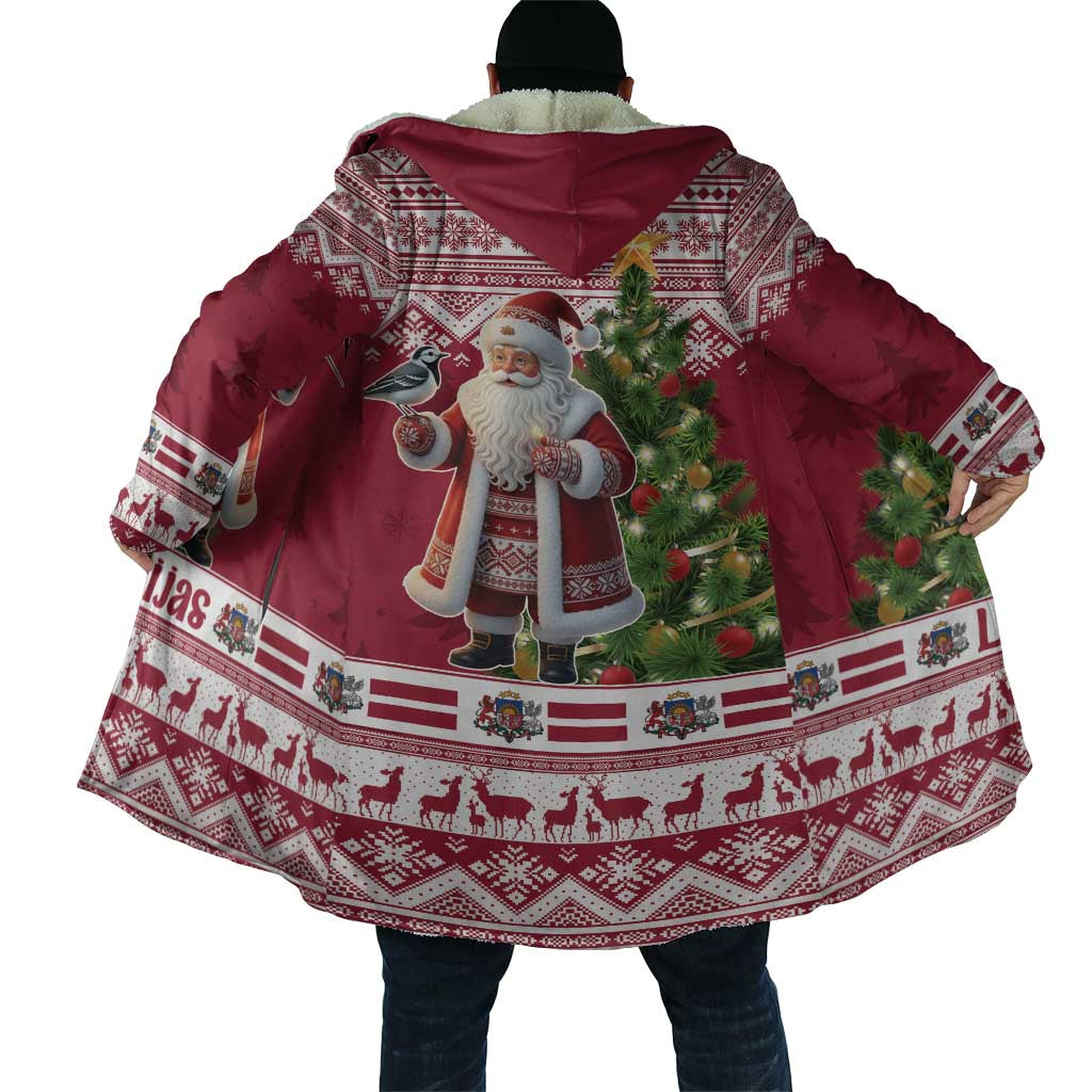 Latvia Christmas Cloak Ziemassvetku Vecitis Christmas Pattern - Wonder Print Shop