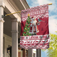 Latvia Christmas Garden Flag Ziemassvetku Vecitis Christmas Pattern - Wonder Print Shop