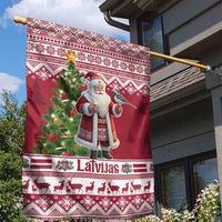 Latvia Christmas Garden Flag Ziemassvetku Vecitis Christmas Pattern - Wonder Print Shop