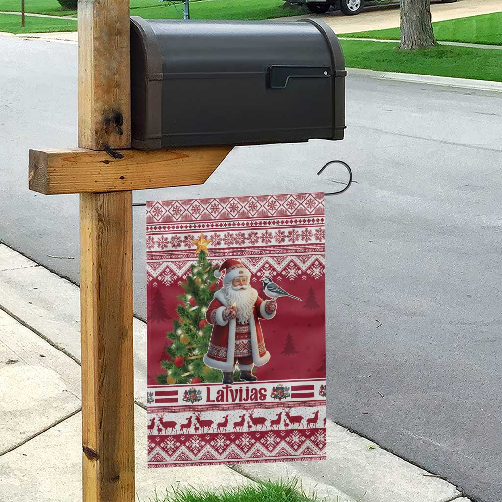 Latvia Christmas Garden Flag Ziemassvetku Vecitis Christmas Pattern - Wonder Print Shop