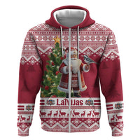 Latvia Christmas Hoodie Ziemassvetku Vecitis Christmas Pattern - Wonder Print Shop