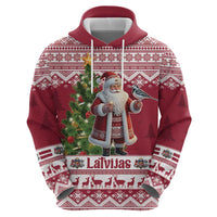 Latvia Christmas Hoodie Ziemassvetku Vecitis Christmas Pattern - Wonder Print Shop