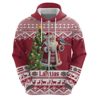 Latvia Christmas Hoodie Ziemassvetku Vecitis Christmas Pattern - Wonder Print Shop
