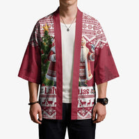 Latvia Christmas Kimono Ziemassvetku Vecitis Christmas Pattern - Wonder Print Shop
