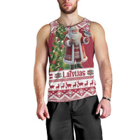 Latvia Christmas Men Tank Top Ziemassvetku Vecitis Christmas Pattern - Wonder Print Shop