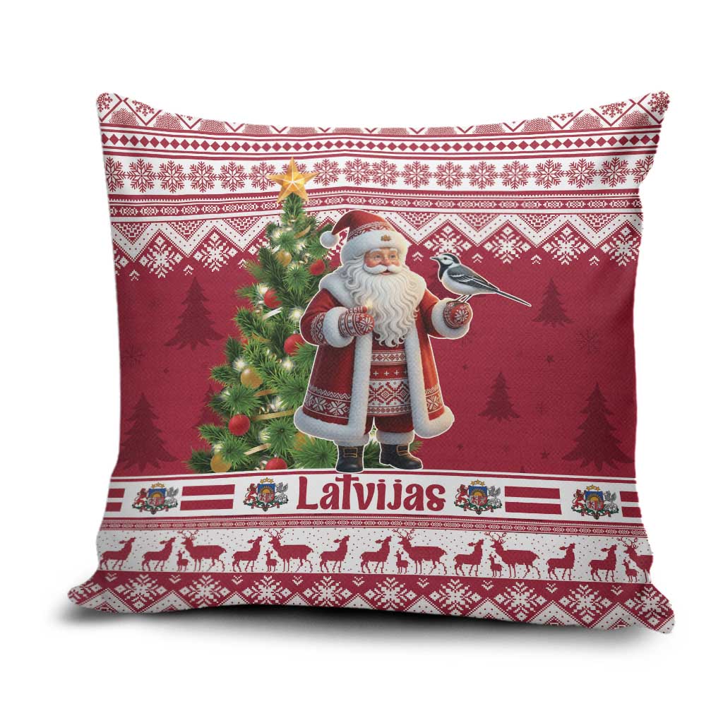 Latvia Christmas Pillow Cover Ziemassvetku Vecitis Christmas Pattern - Wonder Print Shop