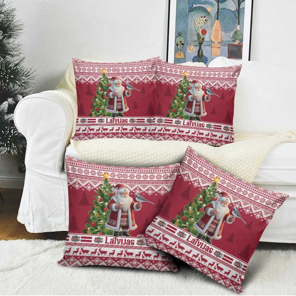 Latvia Christmas Pillow Cover Ziemassvetku Vecitis Christmas Pattern - Wonder Print Shop