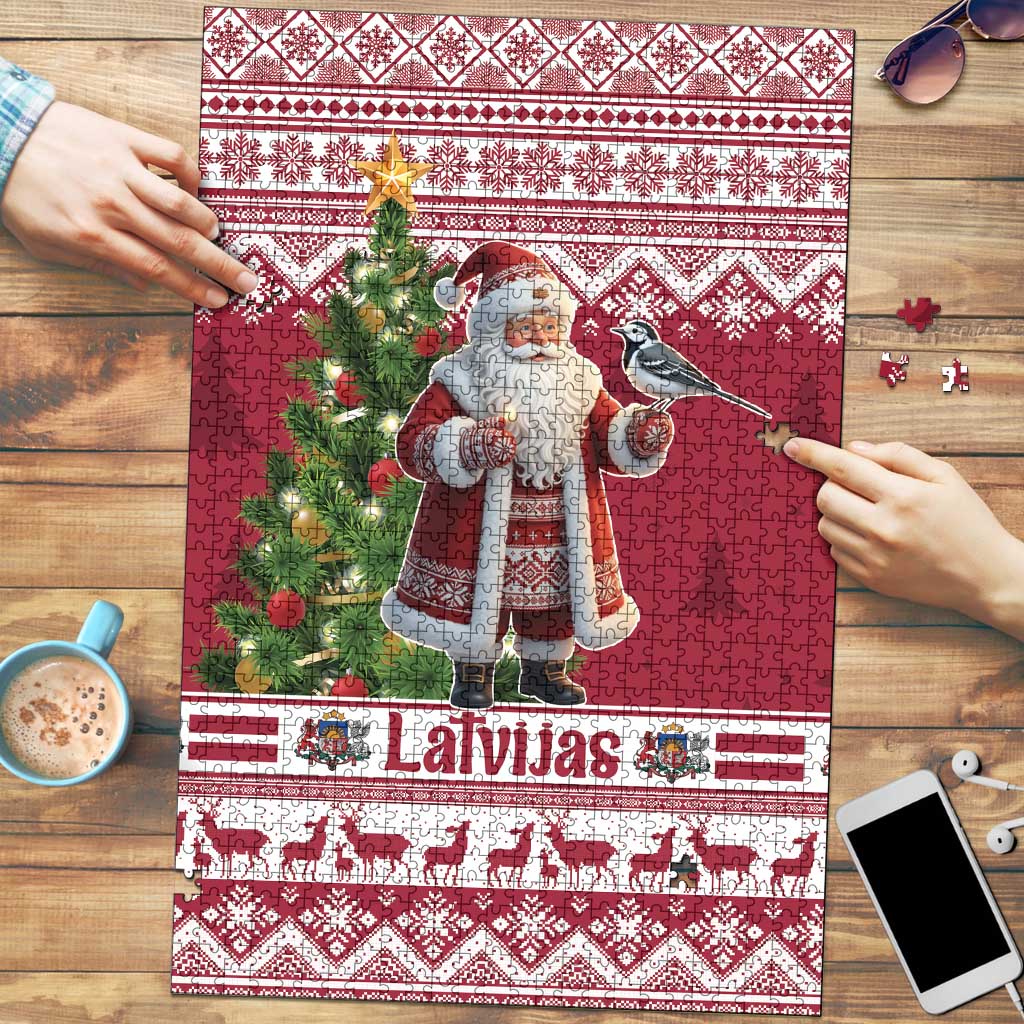 Latvia Christmas Puzzle Ziemassvetku Vecitis Christmas Pattern - Wonder Print Shop