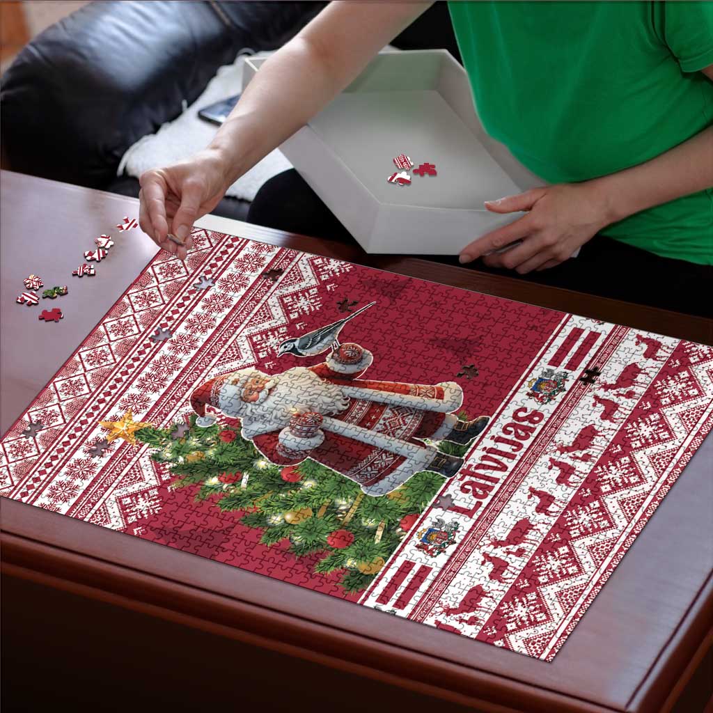 Latvia Christmas Puzzle Ziemassvetku Vecitis Christmas Pattern - Wonder Print Shop