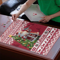 Latvia Christmas Puzzle Ziemassvetku Vecitis Christmas Pattern - Wonder Print Shop