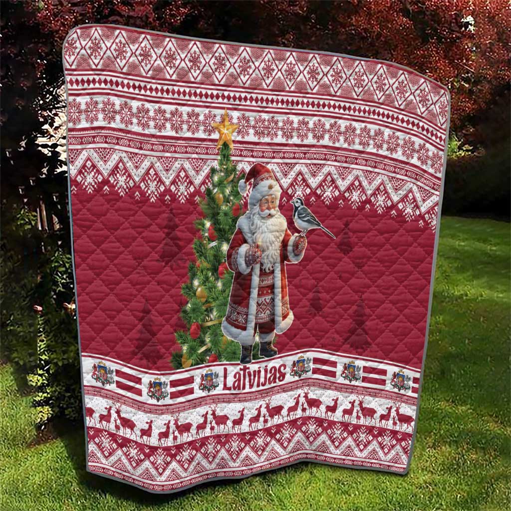 Latvia Christmas Quilt Ziemassvetku Vecitis Christmas Pattern - Wonder Print Shop