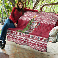 Latvia Christmas Quilt Ziemassvetku Vecitis Christmas Pattern - Wonder Print Shop