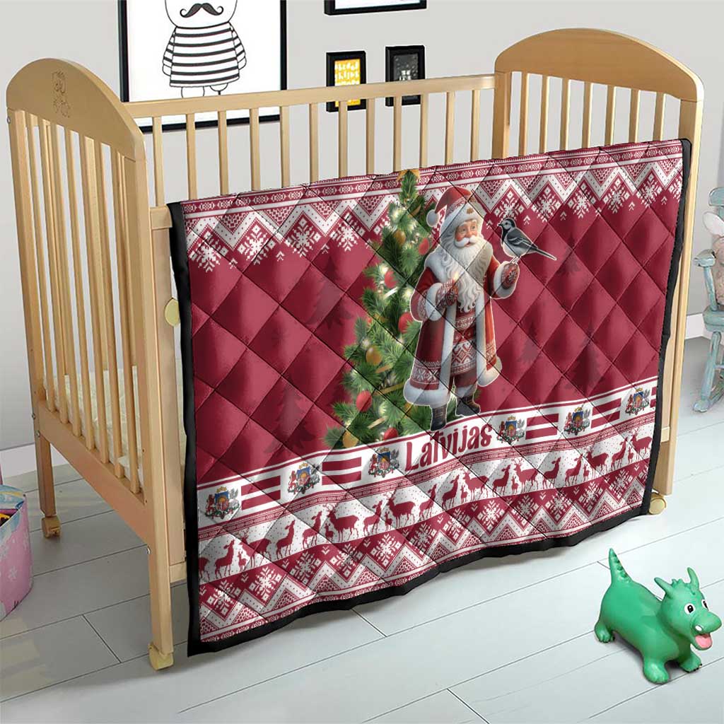 Latvia Christmas Quilt Ziemassvetku Vecitis Christmas Pattern - Wonder Print Shop