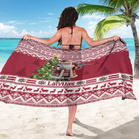 Latvia Christmas Sarong Ziemassvetku Vecitis Christmas Pattern - Wonder Print Shop