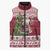 Latvia Christmas Sleeveless Puffer Jacket Ziemassvetku Vecitis Christmas Pattern - Wonder Print Shop