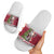 Latvia Christmas Slide Sandals Ziemassvetku Vecitis Christmas Pattern - Wonder Print Shop