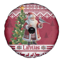 Latvia Christmas Spare Tire Cover Ziemassvetku Vecitis Christmas Pattern - Wonder Print Shop