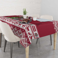 Latvia Christmas Tablecloth Ziemassvetku Vecitis Christmas Pattern - Wonder Print Shop